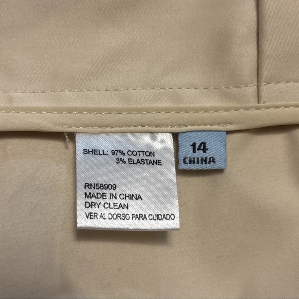 Antonio Melani Womens Sadie Parchment High Waisted WideLeg Button Front Pants 14 - Picture 7 of 12